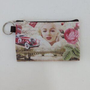 (#119) Marilyn Monroe Keychain | Card Holder | Mini Coin Pouch